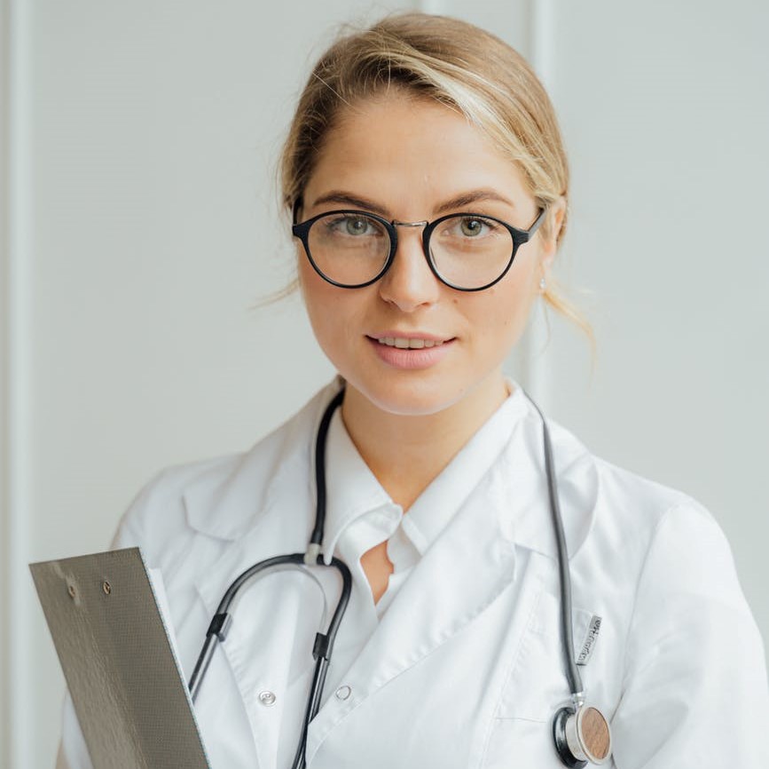 young  smiling woman doctor